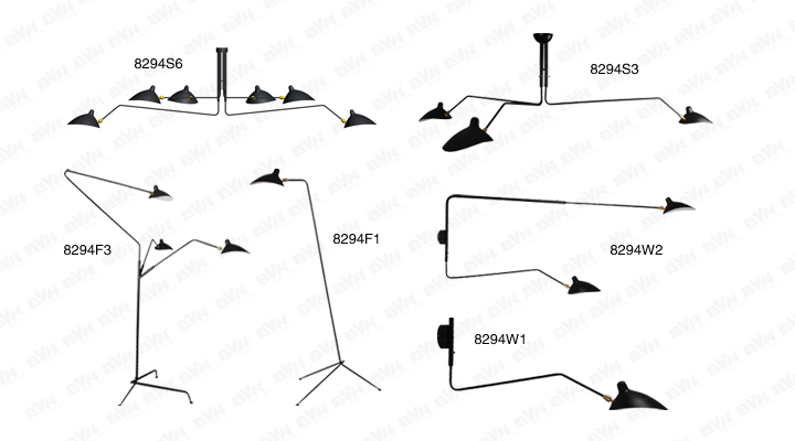 BVH博威灯饰 One-Arm Floor Lamp 昆虫系列 三角单头落地灯